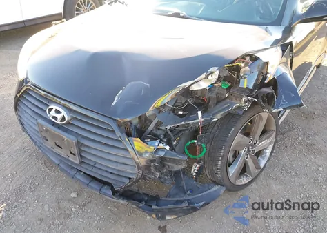 2013 Hyundai Veloster Turbo W/Black из США, поврежденный, VIN KMHTC6AE3DU174060